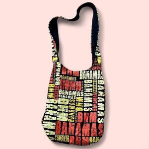 Orange Bahamas Crossbody Tote Bag